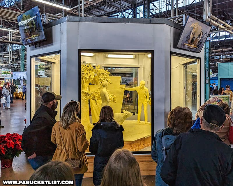 The butter sculpture is one of the most popular "must-see" attractions at the Pennsylvania Farm Show.