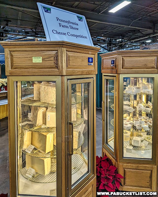 Cheese competition at the Pennsylvania Farm Show in Harrisburg.