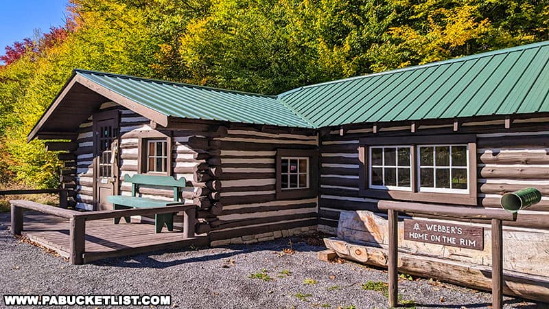 The Webber cabin at the Pennsylvania Lumber Museum in Potter County PA.