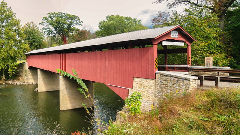 Rupert Covered Bridge in Columbia County is the fifth-longest covered bridge in Pennsylvania.
