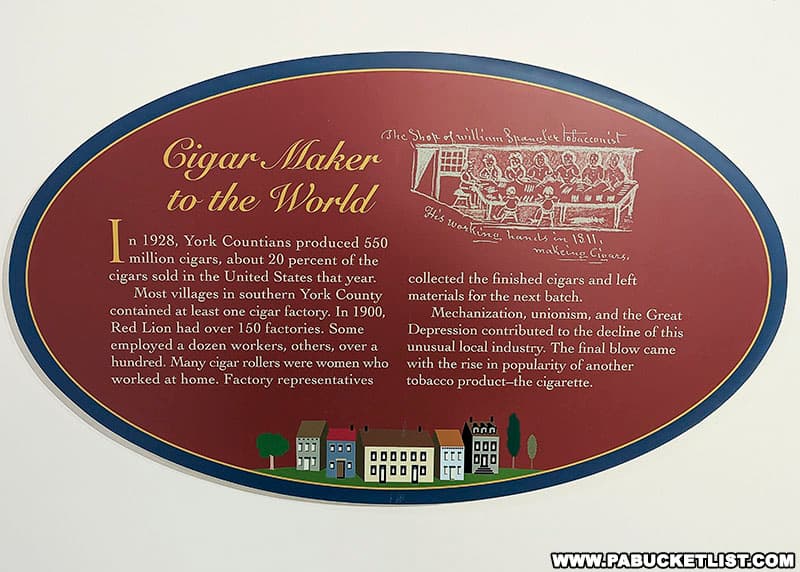 Cigar Maker to the World exhibit at the York County Historical Society Museum in York PA.