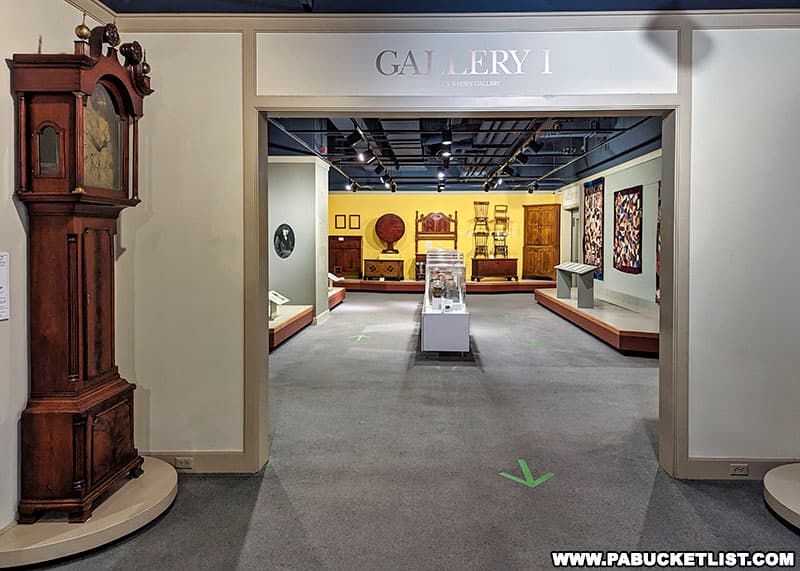 Gallery One at the York County Historical Society Museum in York PA.