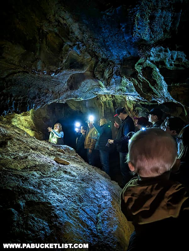 The guided tours of Black-Coffey Caverns last approximately 45 minutes and are lead by knowledgeable guides.