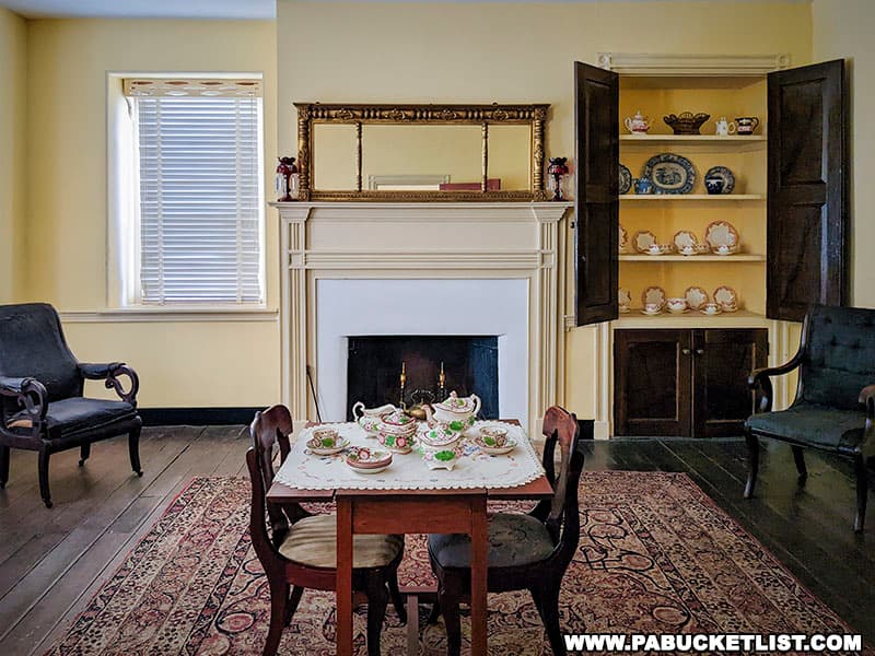 The Curtin Mansion features Empire-style furniture from the latter part of the 19th century.