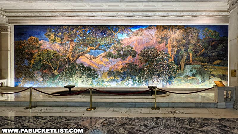 The Dream Garden is the largest Tiffany glass mural in the United States.