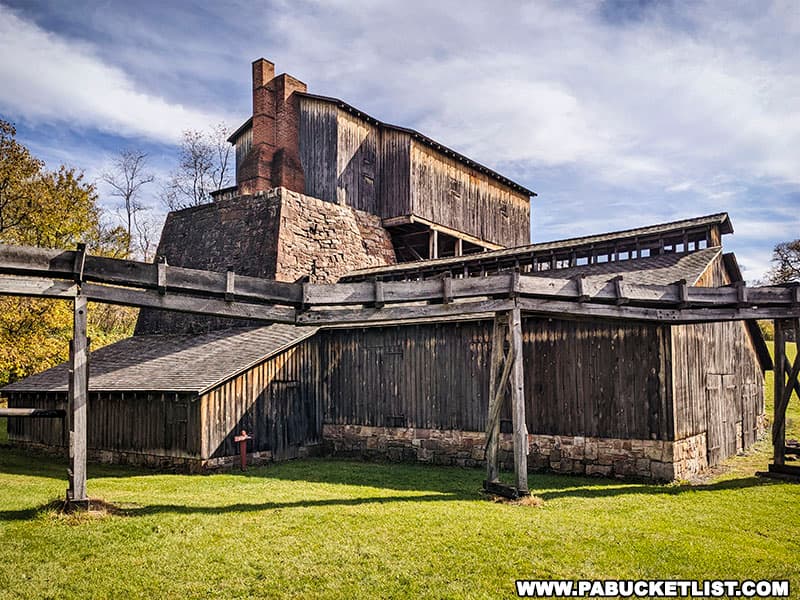 Eagle Ironworks at Curtin Village was the last surviving charcoal-fueled iron furnace in Pennsylvania.