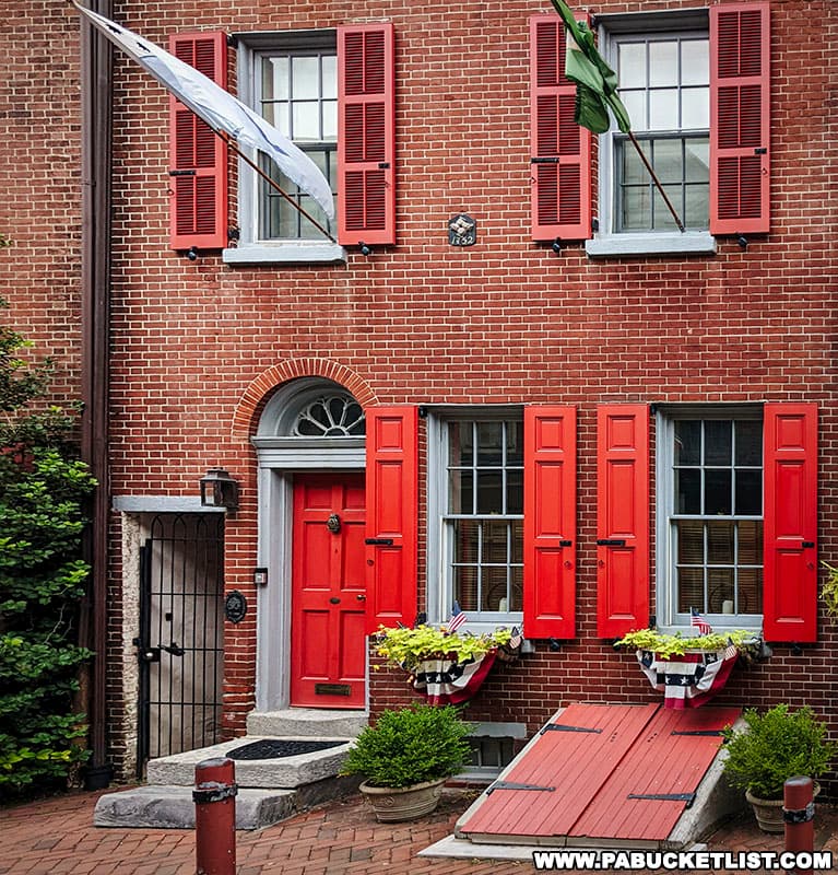 Elfreth's Alley is a tourist attraction and a rare surviving example of 18th-century working-class neighborhood.