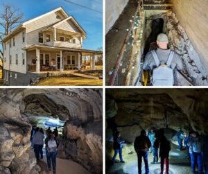 Exploring Black-Coffey Caverns in Franklin County Pennsylvania.