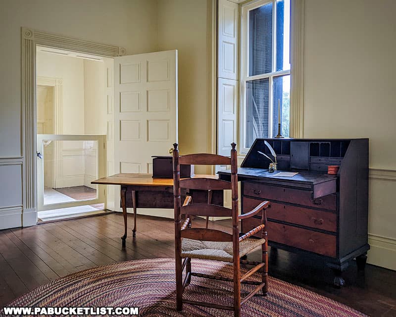Writing desk at Friendship Hill.