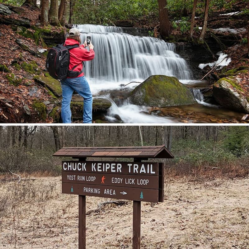 Yost Run Falls is the tallest waterfall in Centre County, and is located along the beautiful Chuck Keiper Trail.