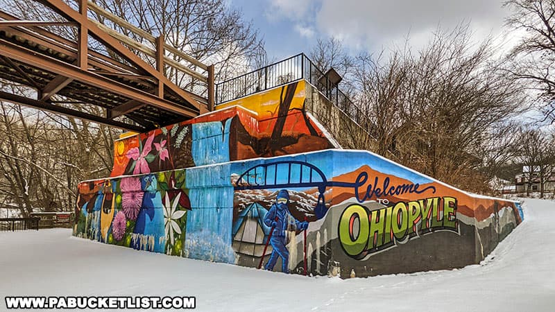 Downtown Ohiopyle during Winterfest in 2022.