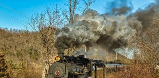 Steam-powered locomotive service returned to the East Broad Top Railroad in February 2023.