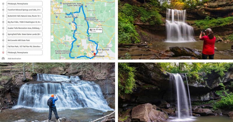 The Best Waterfalls Near Pittsburgh driving directions.