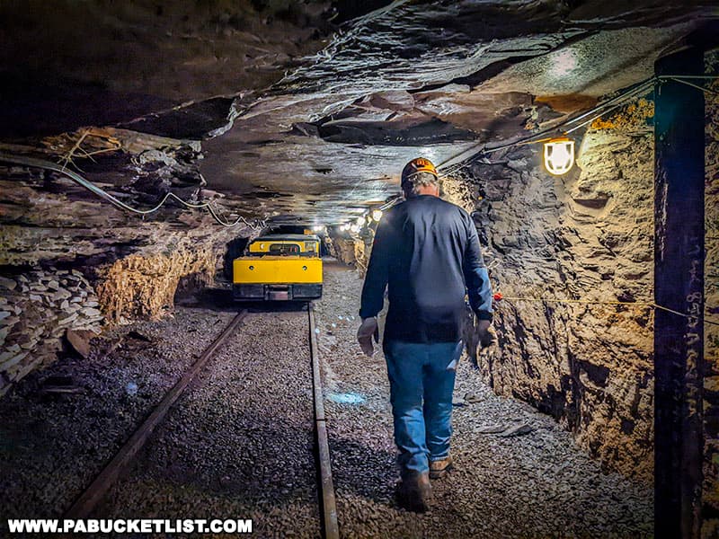 The Tour-Ed coal mine excursion takes you 160 feet beneath the surface of the Earth.