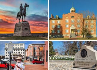 10 must-see attractions in Gettysburg Pennsylvania.