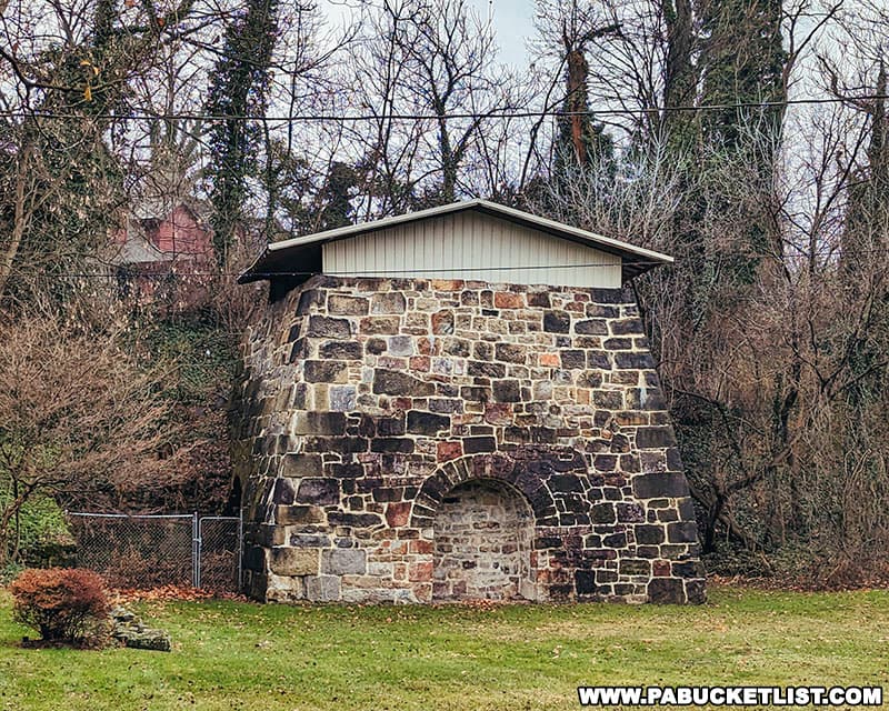 Remains of the Alleghany Furnace near the Baker Mansion in Altoona Pennsylvania.