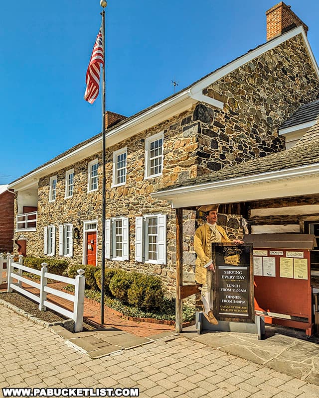 The Dobbin House Tavern in Gettysburg is a colonial-style restaurant housed in a structure built in 1776.