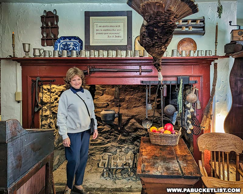 Touring the Dobbin House in Gettysburg with owner Jackie White.