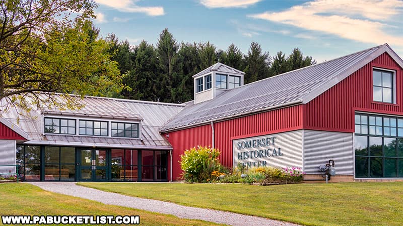 The Somerset Historica Center is located at 10649 Somerset Pike, Somerset, PA 15501.