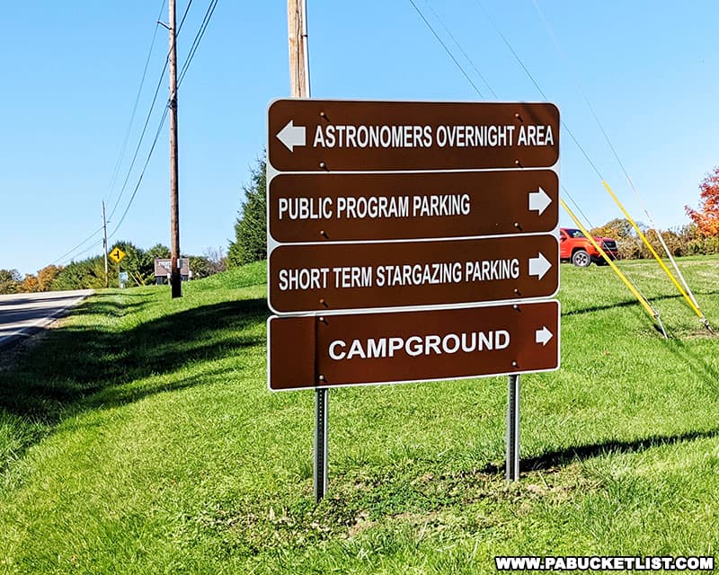 There are separate fields at Cherry Springs State Park for serious astronomers and amateur stargazers.