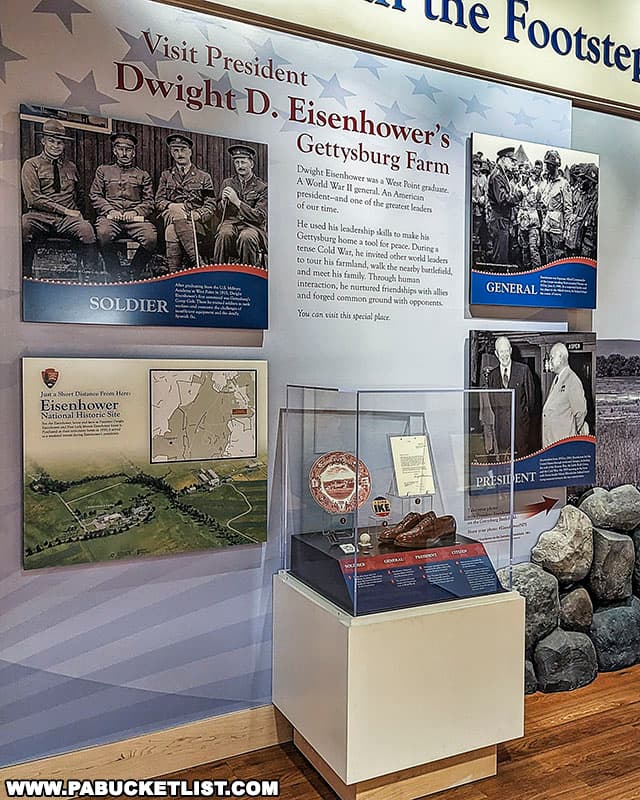 Memorabilia related to President Dwight D. Eisenhower's Gettysburg farm where he retired to after a life of public service.