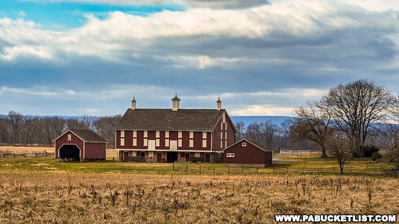 One of the many farms on the battlefield at the Gettysburg National Military Park.