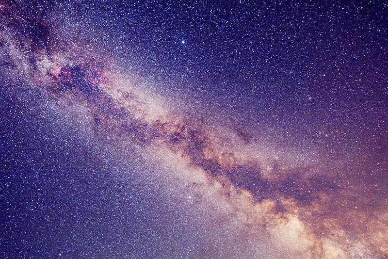 A close-up of the core of the Milky Way.