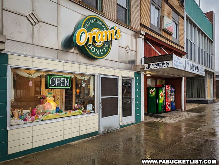 Enjoying Oram's Donuts in Beaver County PA Bucket List