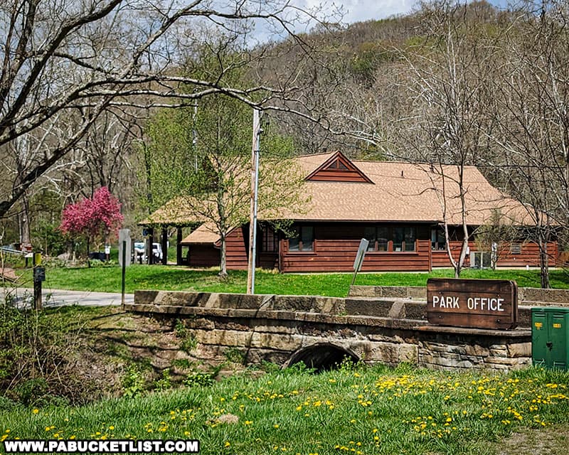 The park office at Raccoon Creek State Park.