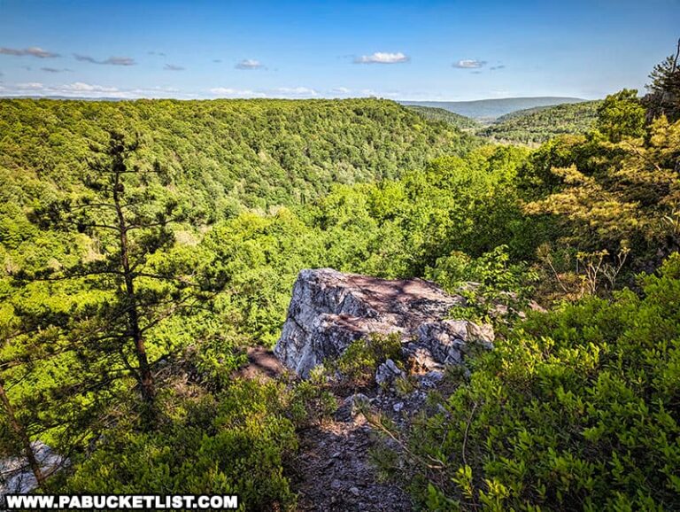 Hiking the Cliffs Trail in Huntingdon County PA Bucket List