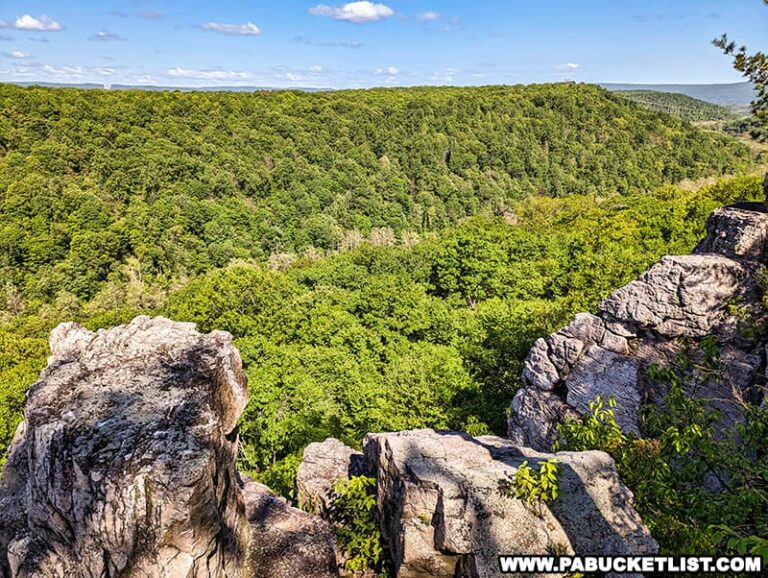 Hiking the Cliffs Trail in Huntingdon County PA Bucket List