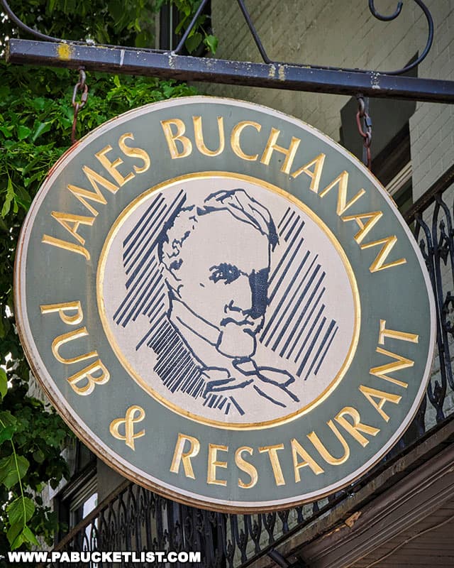 The building which now houses the James Buchanan Pub and Restaurant was buily by the future president's father.