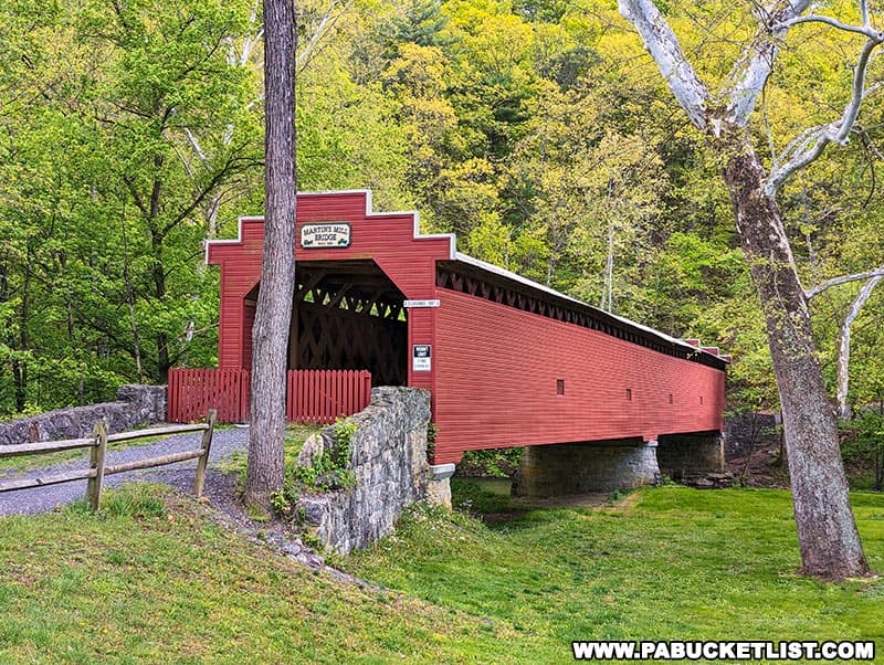Martins Mill Covered Bridge in Franklin County is the second-longest covered bridge in Pennsylvania.