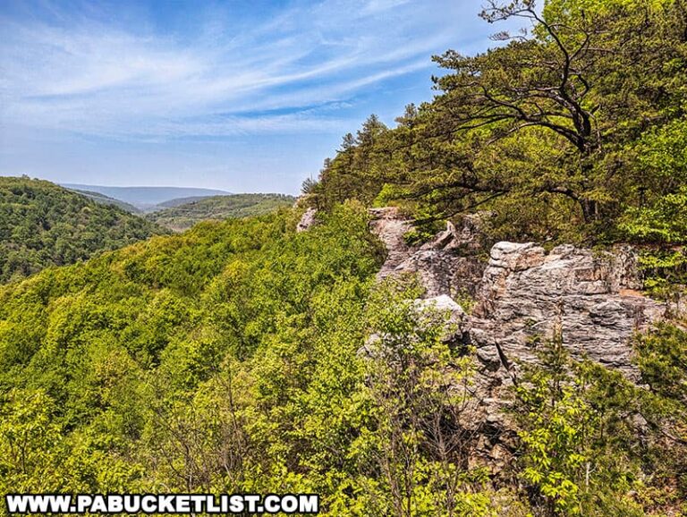 Hiking the Cliffs Trail in Huntingdon County PA Bucket List