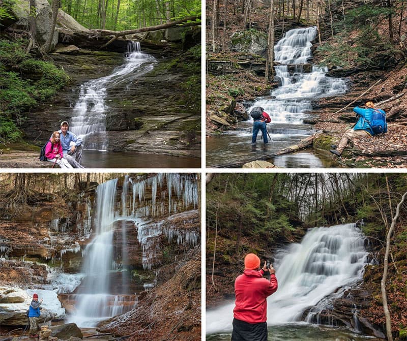Some of the best waterfalls in the McIntyre Wild Area in Lycoming County Pennsylvania.