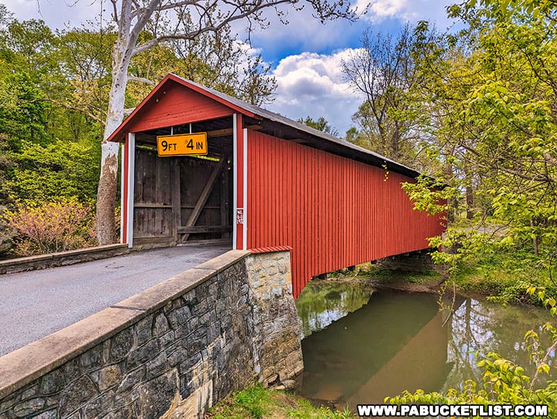 Witherspoon Covered Bridge in Franklin County is sometimes referred to as "Red Bridge" and is still open to vehicular traffic.