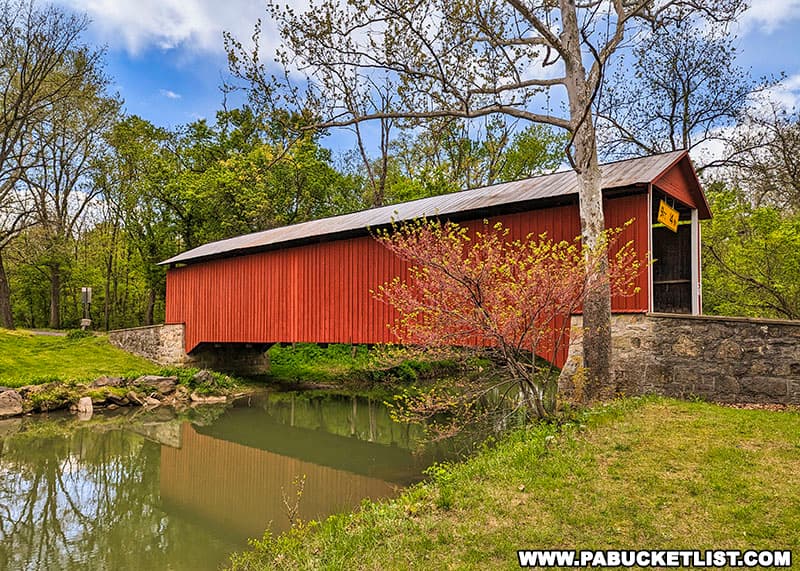 Witherspoon Covered Bridge in Franklin County is 87 feet long and spans Licking Creek.