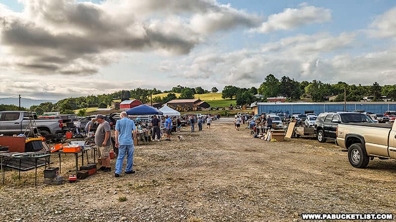 The outdoor flea market an the Jonnet Flea Market along Route 22 near Blairsville.
