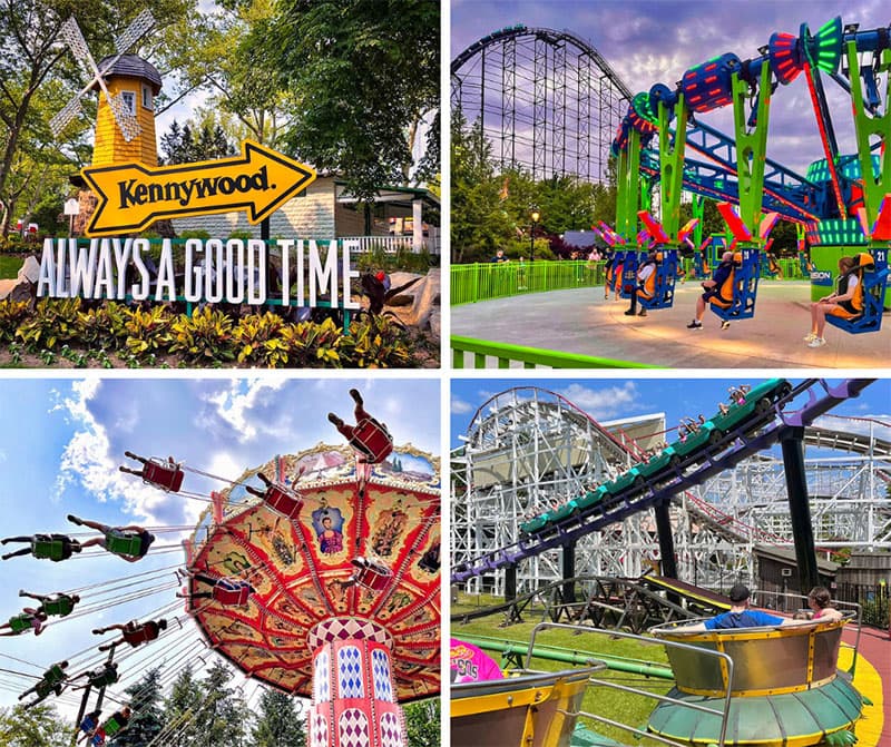 Kennywood Park near Pittsburgh is one of the 10 best amusement parks in Pennsylvania.