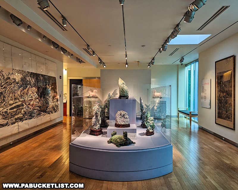 The front gallery at the Maridon Museum provides an introduction to Asian art.