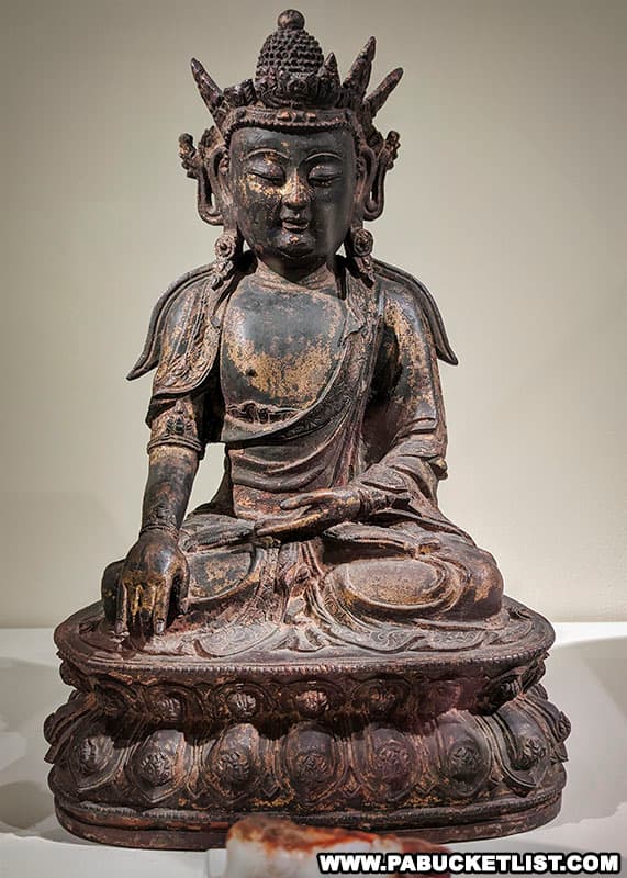 Some of the objects at the Maridon Museum depict emperors and legendary figures from Asian cultures.