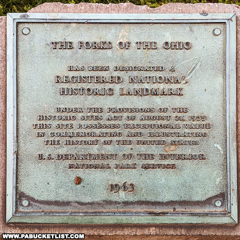 The Forks of the Ohio is designated a National Historic Landmark.
