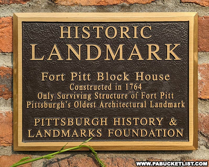 The Fort Pitt Block House at Point State Park is Pittsburgh's oldest architectural landmark.