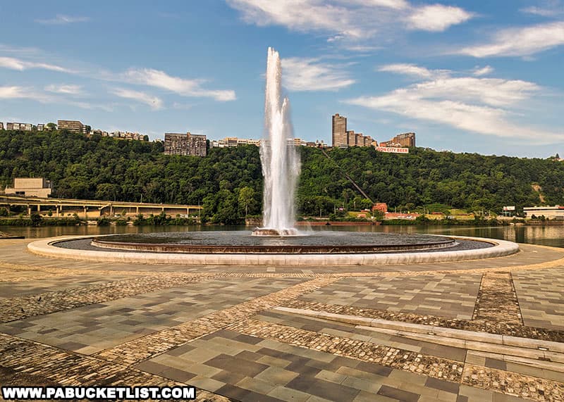 The 150-foot fountain at Point State Park was built in 1974 and renovated in 2013.