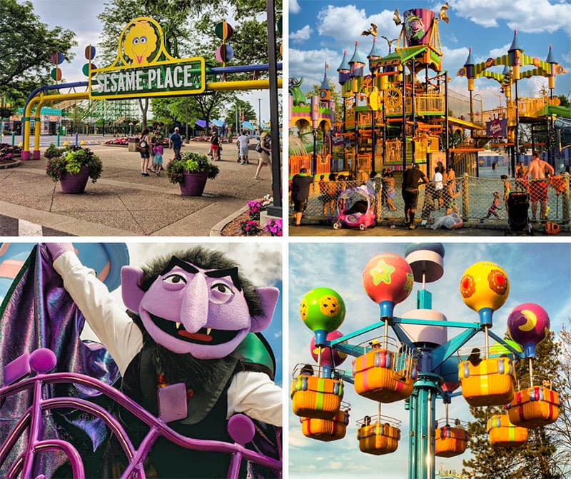 Sesame Place near Philadelphia is one of the 10 best amusement parks in Pennsylvania.