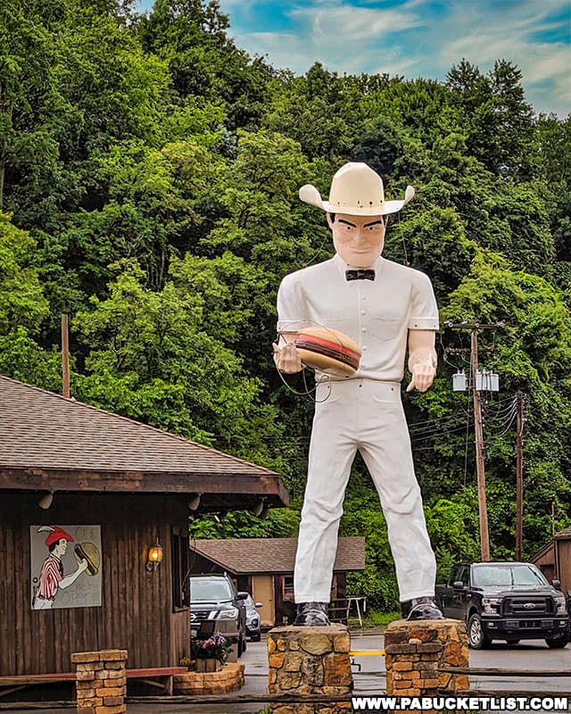 Cowboy Sam was first installed outside the Cadet Restaurant in 1962.