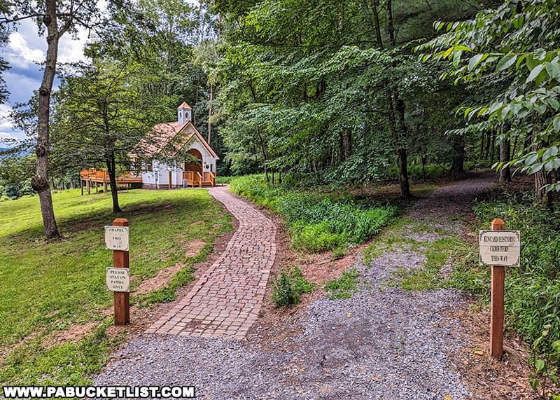 Construction of the Little Chapel in the Woods commenced in July 2020 and was completed in April 2021.