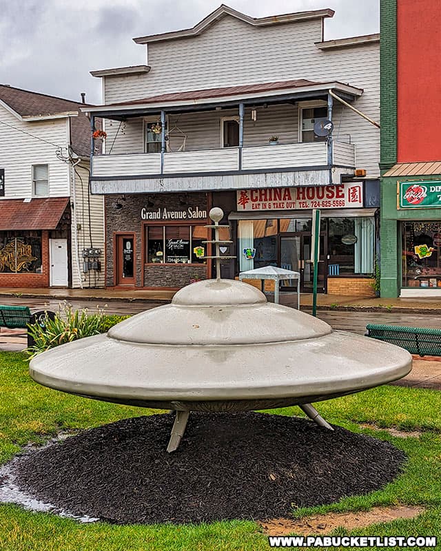 The Mars Flying Saucer is a popular roadside attraction in Butler County Pennsylvania.