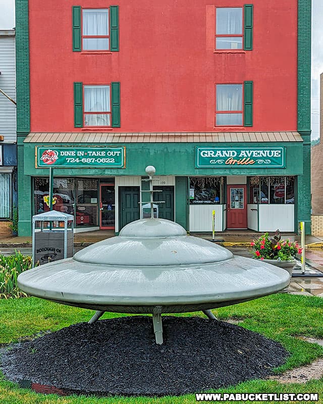 The Flying Saucer is a tribute to the town's extraterrestrial name.