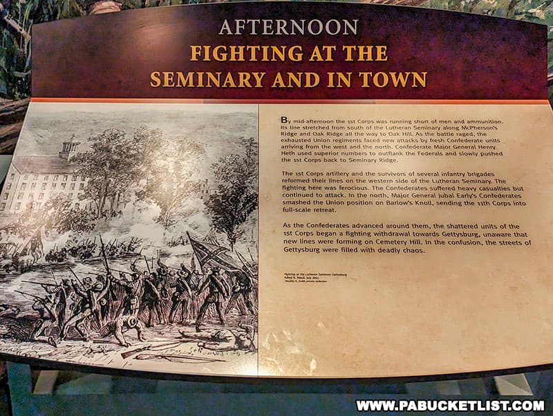 The Seminary Ridge Museum provides a detailed breakdown of the first day's fighting at Gettysburg.